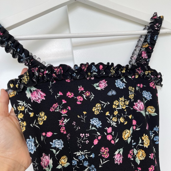 Like new summer flower printed dress with small sleeves - Picture 2 of 5